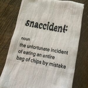 Snaccident Tea Towel